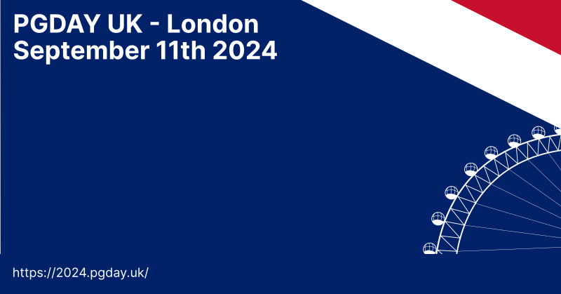 戴夫·佩奇：PGDay UK 2024 - 日程已发布